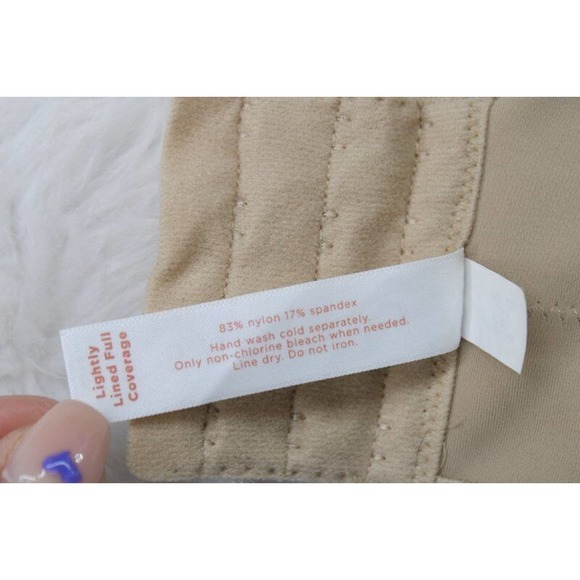 Cacique 42F Bra Lightly Lined Full Coverage UnderWire Beige - Picture 7 of 7